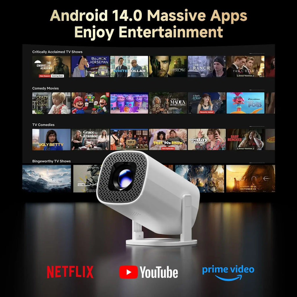 P30PRO Android 14 Smart Mini Projector