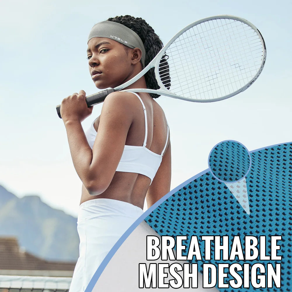 Sweat-Wicking Sport Headband – Non-Slip Running & Tennis