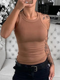 Women's Ribbed Tank Top – Sleeveless Summer Camisole