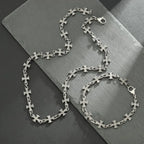Punk Chain with Cross Necklace