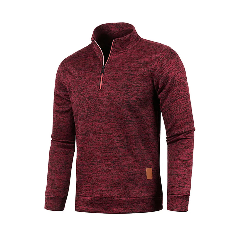 Men's Half-Zip Turtleneck Sweatshirt