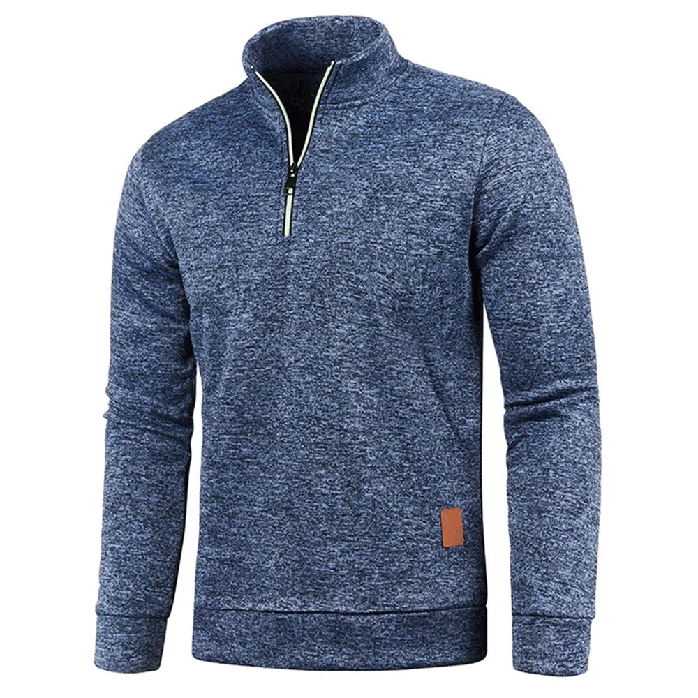 Men's Half-Zip Turtleneck Sweatshirt