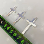 100% Solid S925 Sterling Silver Cross Pendant