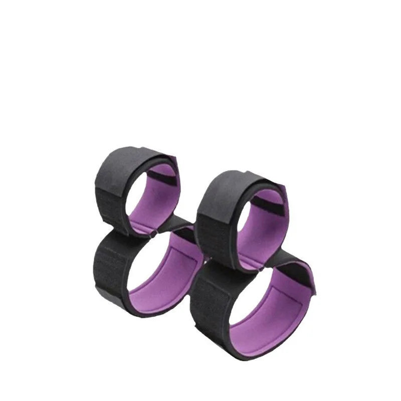 Soft Restraint Cuffs Set | Adjustable Handcuffs & Ankle Cuffs | BDSM Bondage Kit