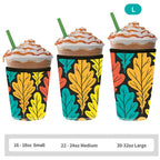 Reusable Neoprene Iced Coffee Sleeve – Fits 16–32oz Cups | 8 Fun Patterns