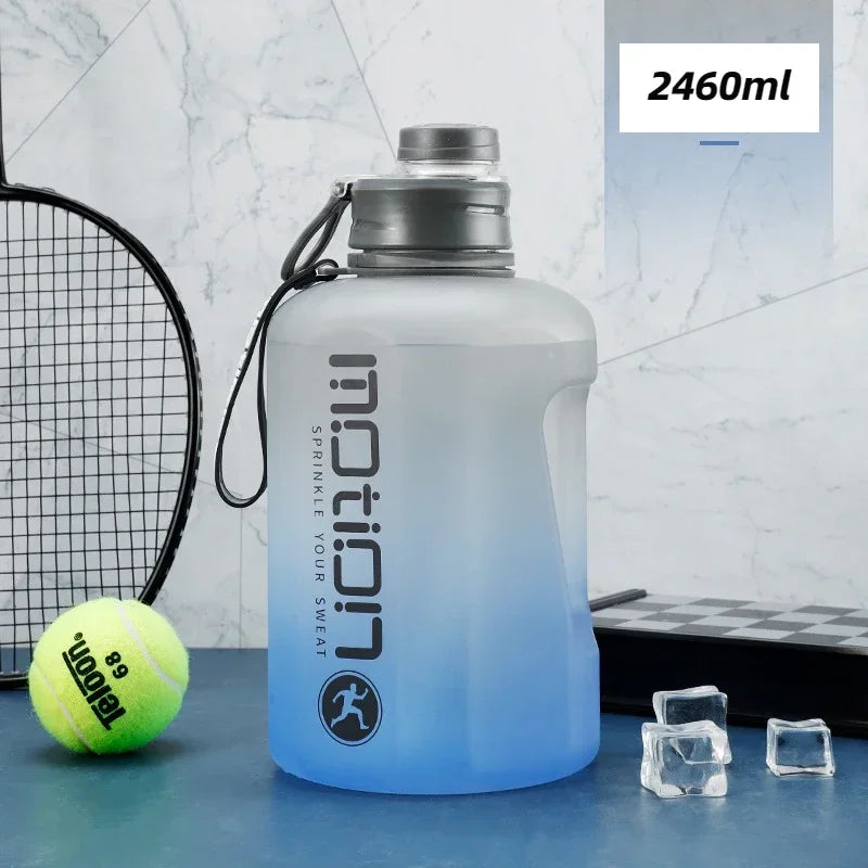2L Sports Water Bottle with Straw & Hydration Scale — BPA-Free | 1.6L & 2.4L