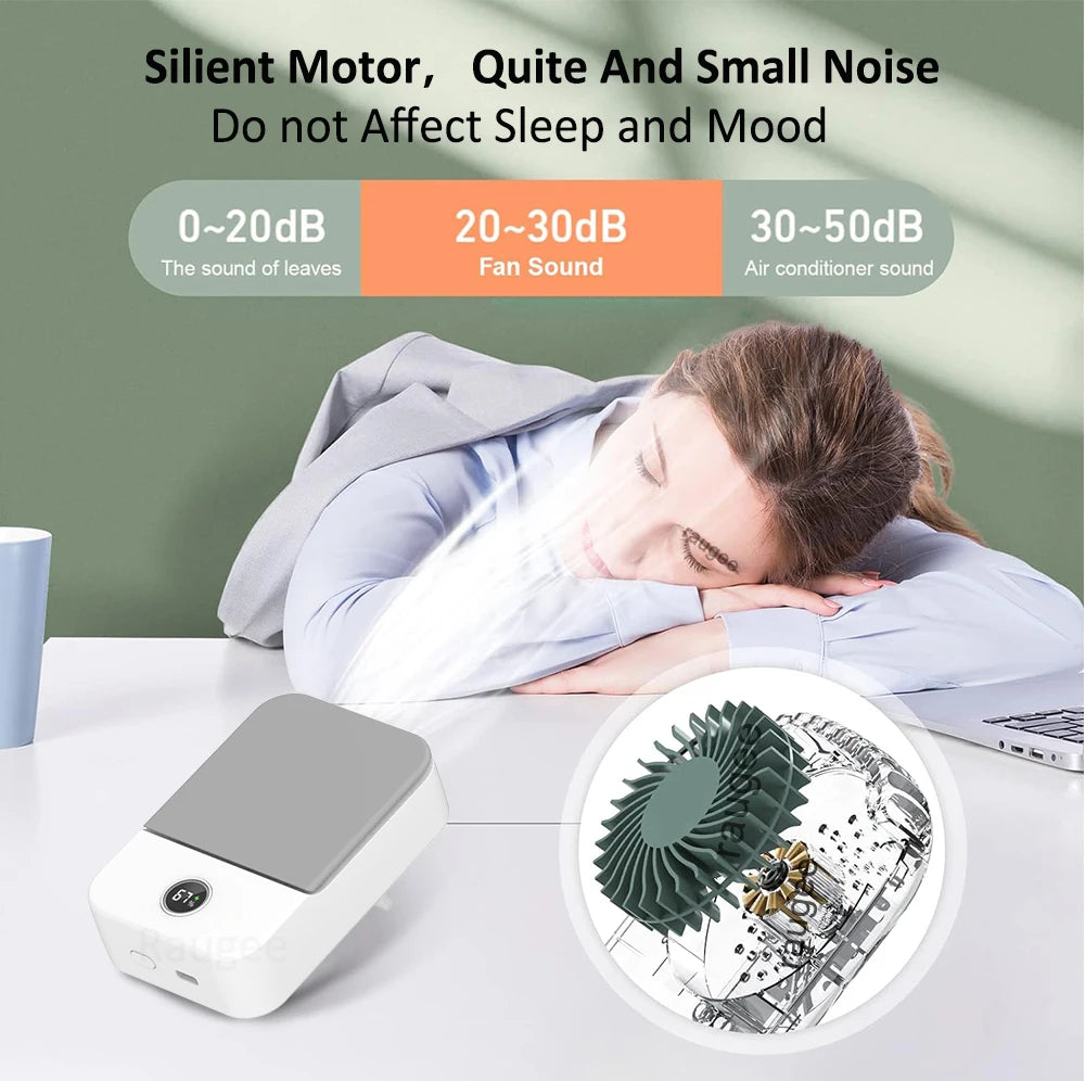 Portable Waist Fan Hanging Neck Fan