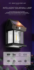 Solar Outdoor Waterproof LED Wall Light