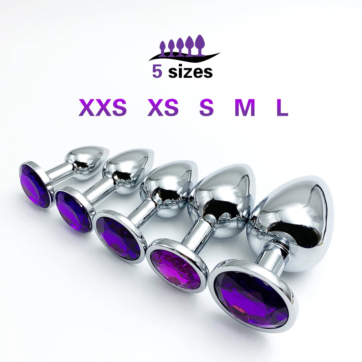Metal Butt Plug Set – 5 Sizes