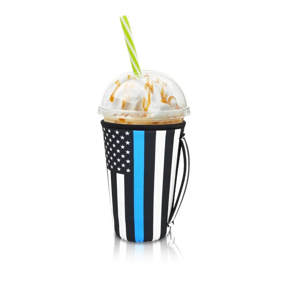 Neoprene Iced Coffee Sleeve with Handle – Fits 30–32oz Cups