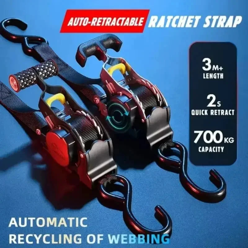 Heavy-Duty Cargo Tie-Down Straps