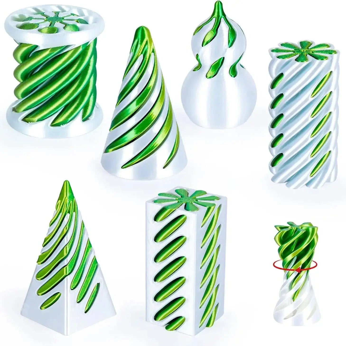 6 Pack Spiral Cone Fidget Toys
