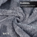 Wearable Flannel Shawl Blanket — Cozy Wrap for Home, Office & Travel