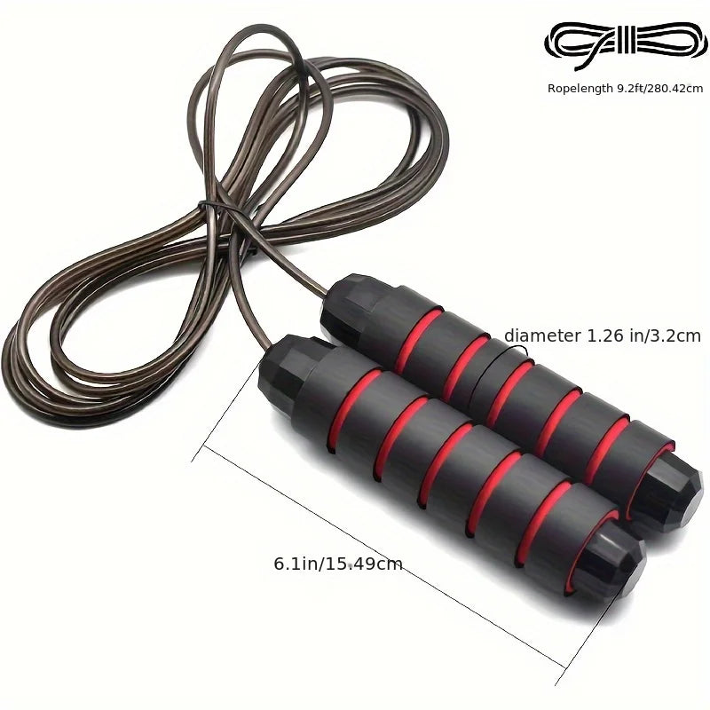 Tangle-Free Jump Rope with Ball Bearing Swivels – Unisex