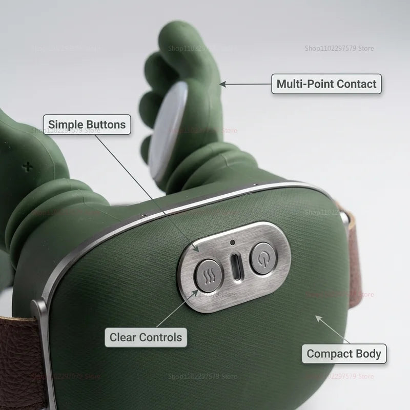 4D Wireless Neck & Shoulder Massager — Deep Tissue Relief, Anywhere