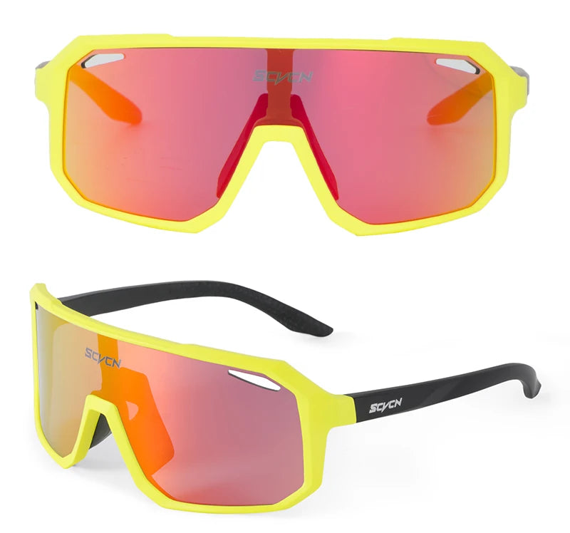Photochromic Cycling Sunglasses — UV400 Protection, TR-90 Frame, Unisex Sports Eyewear