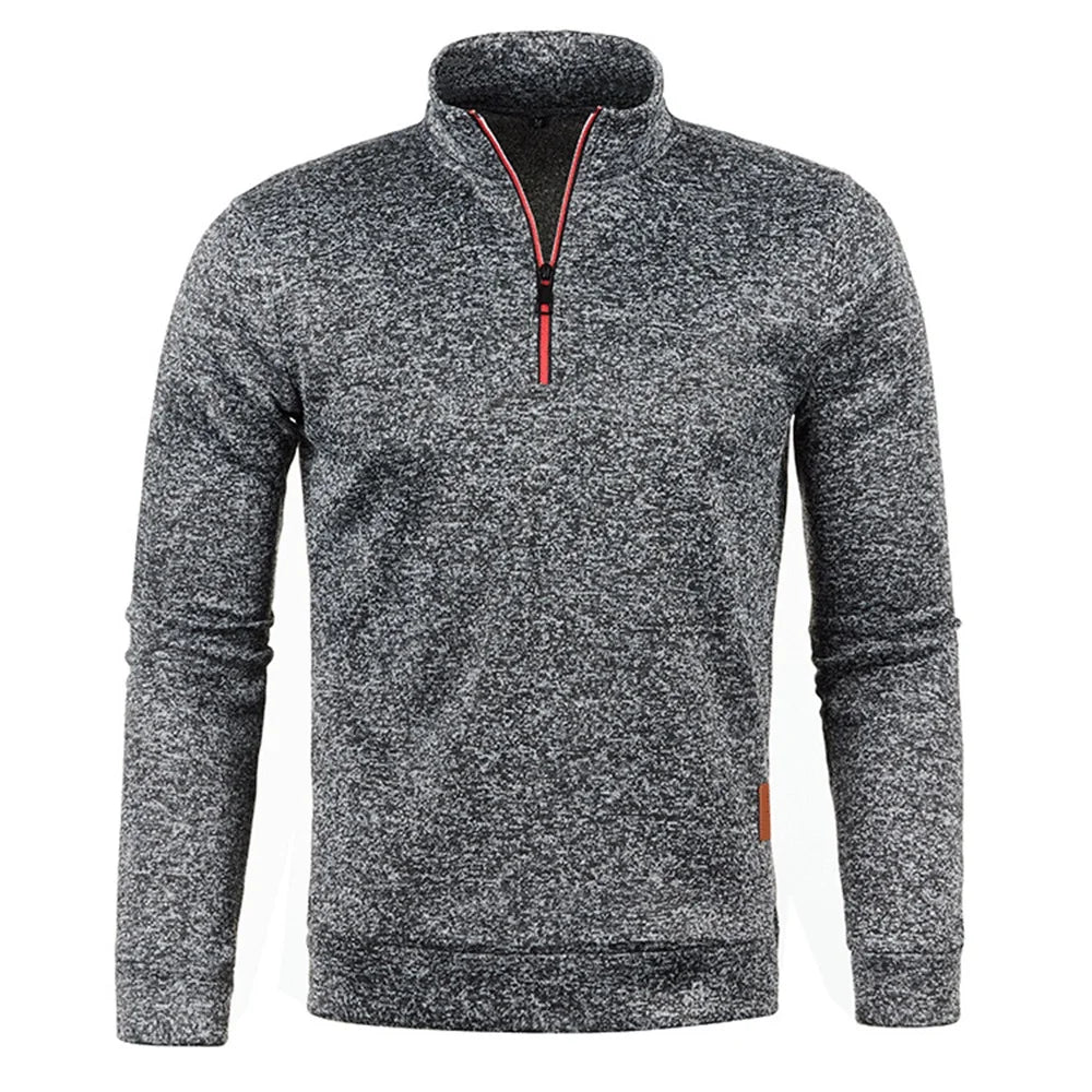 Men's Half-Zip Turtleneck Sweatshirt