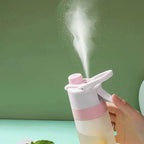 650ml Spray Water Bottle — Cool Mist & Sip, BPA-Free | Gym, Cycling & Outdoor