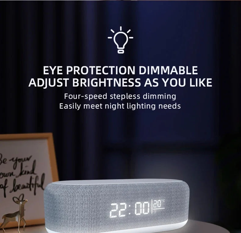 5-in-1 Wireless Charging Alarm Clock