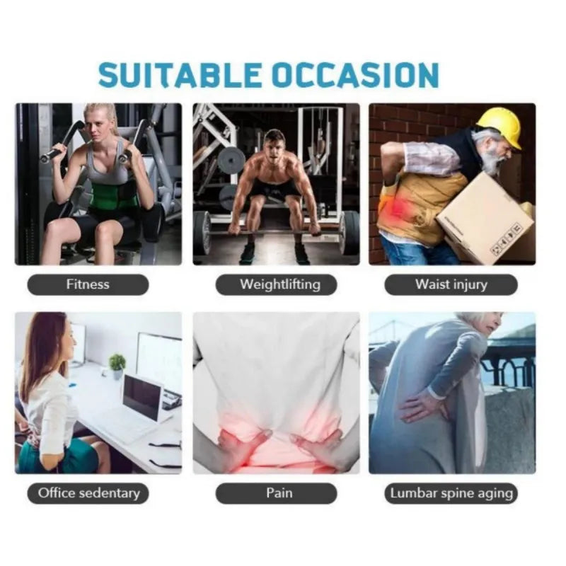 Back Brace for Lower Back Pain – 6-Stay Lumbar Support Belt