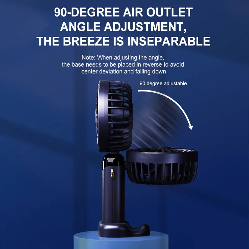 Portable Mini Fan With 5 Speeds