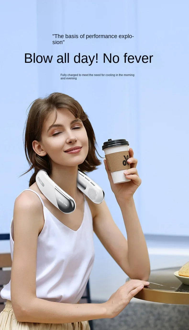 10,000 mAh Portable Neck Fan