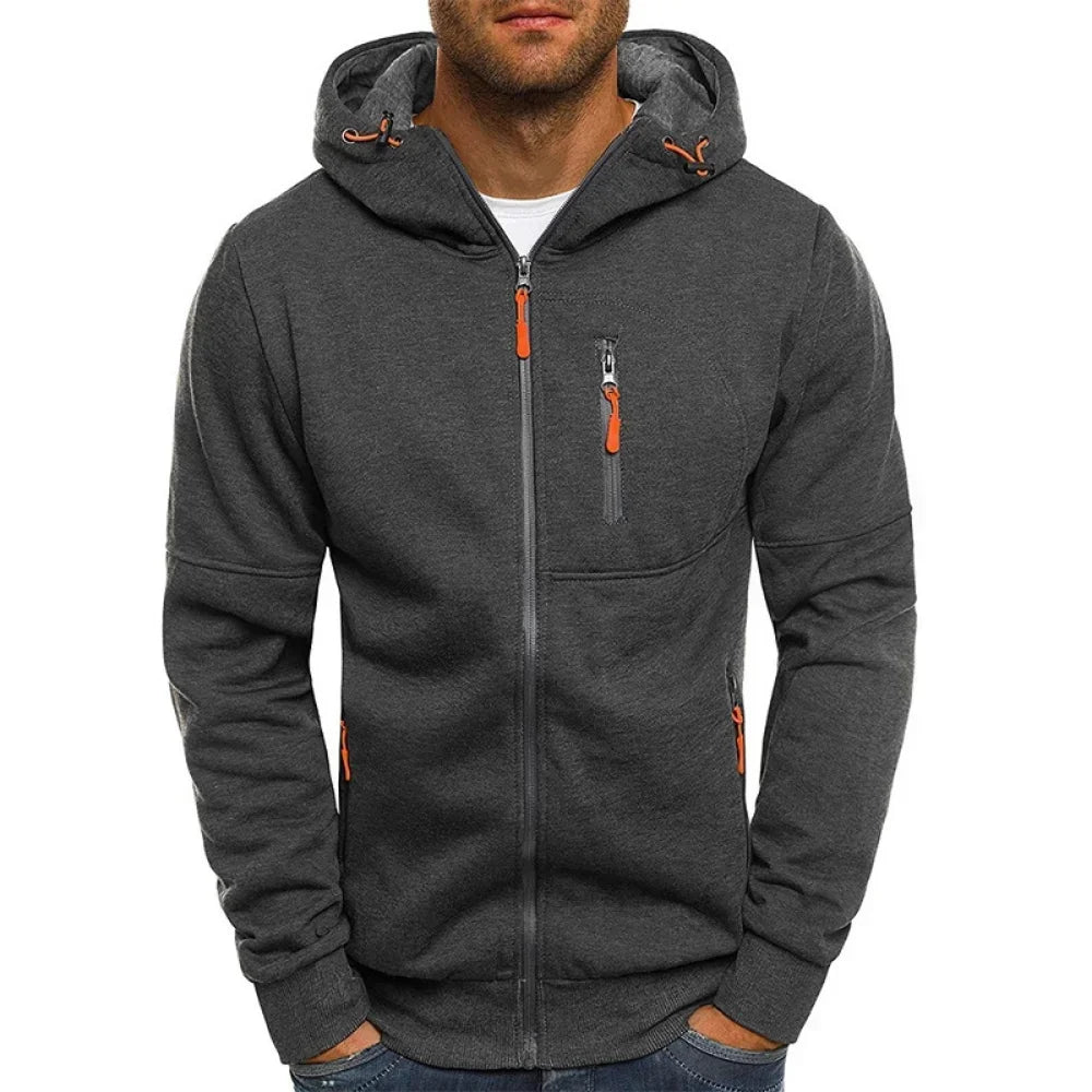 Men's Slim Fit Zip Hoodie