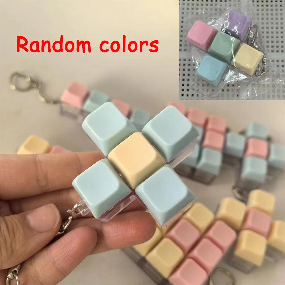 Mini Mechanical Keyboard Fidget Toy | Stress Relief Keychain | 1, 4, 5 & 9 Key Styles
