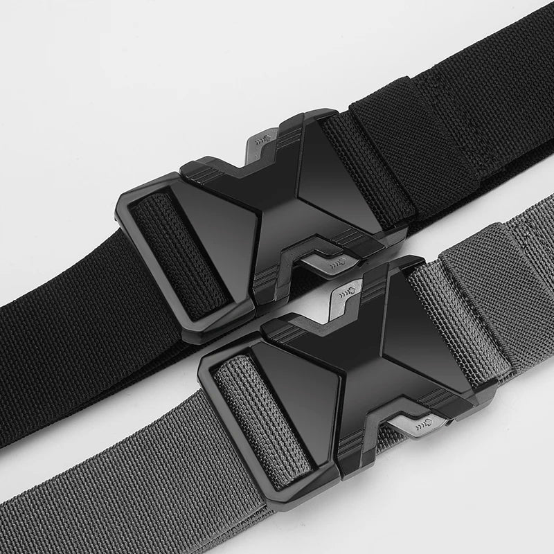 Men's Canvas Belt with Automatic Buckle — Casual, Everyday Style in 3 Colors