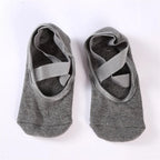 Women's Non-Slip Yoga & Pilates Grip Socks – Cotton Anti-Slip Barre Socks