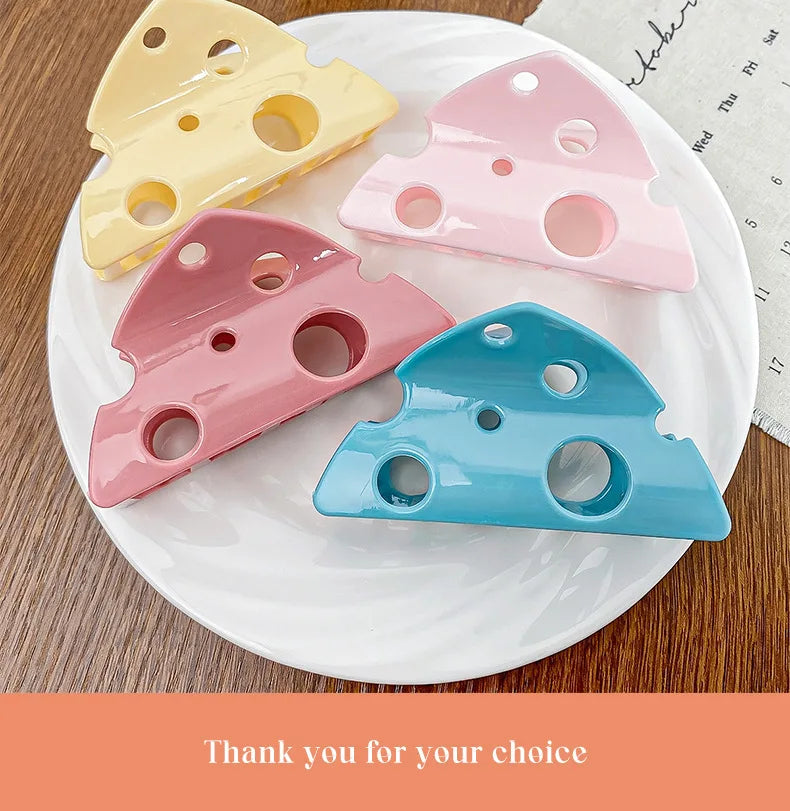 Women's Claw Hair Clips Cute Cheese Hair Accessories