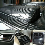 Gloss Black Carbon Fiber Vinyl Wrap