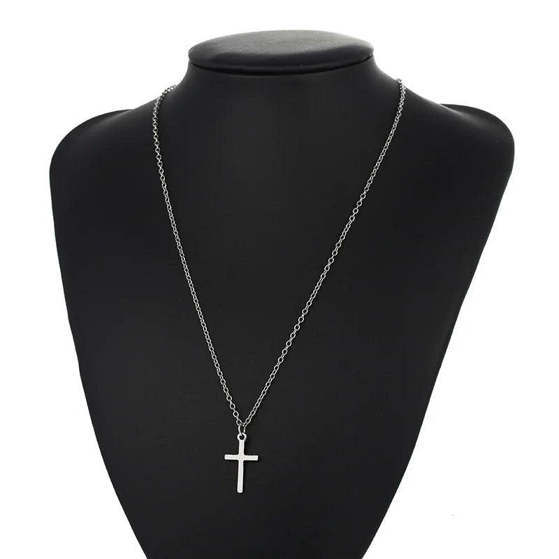 Cross Necklace Silver and Gold