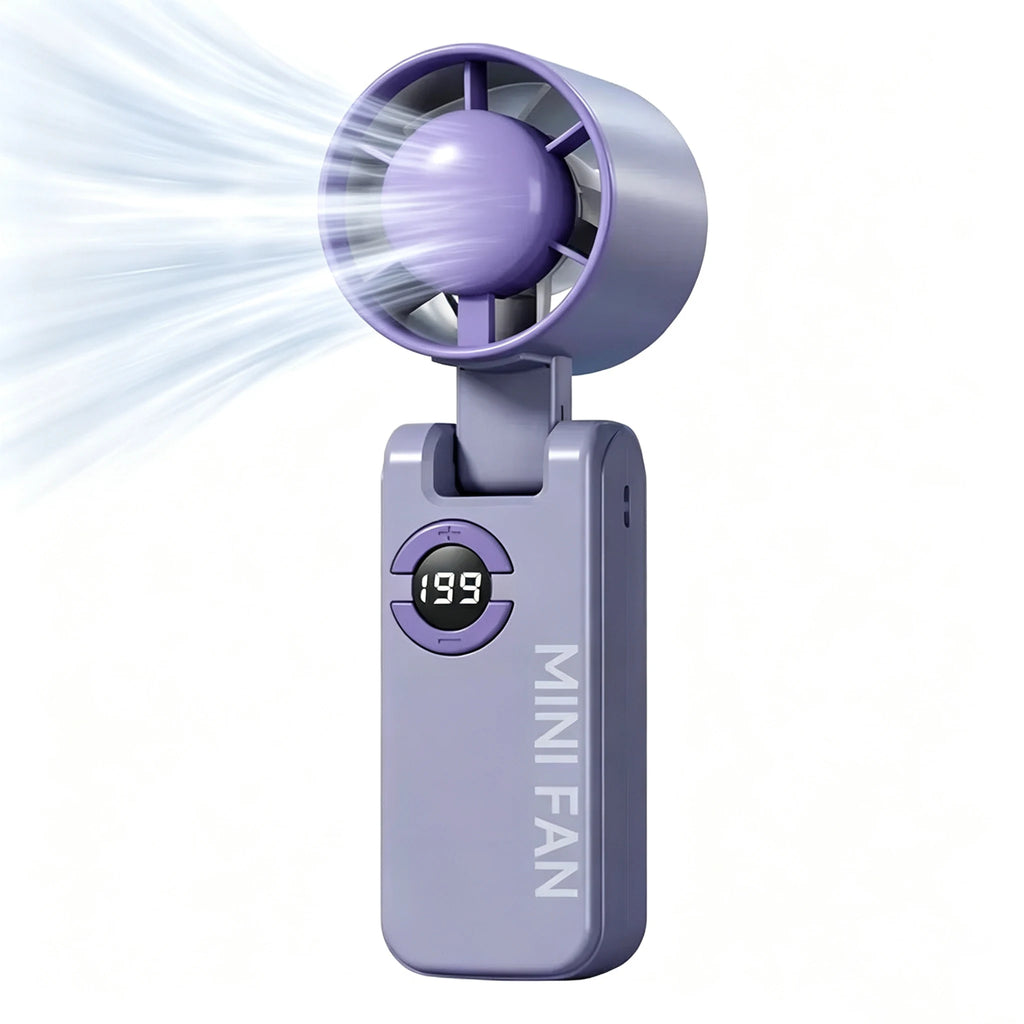 Mini Bladeless Handheld Fan | 120 Wind Speeds | USB Rechargeable Eyelash Fan