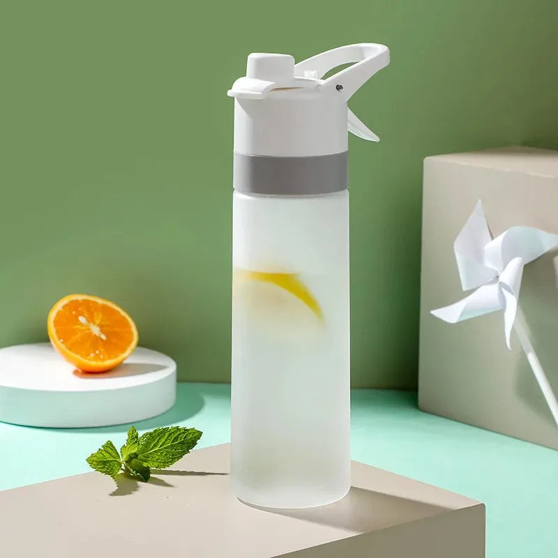 650ml Spray Water Bottle — Cool Mist & Sip, BPA-Free | Gym, Cycling & Outdoor