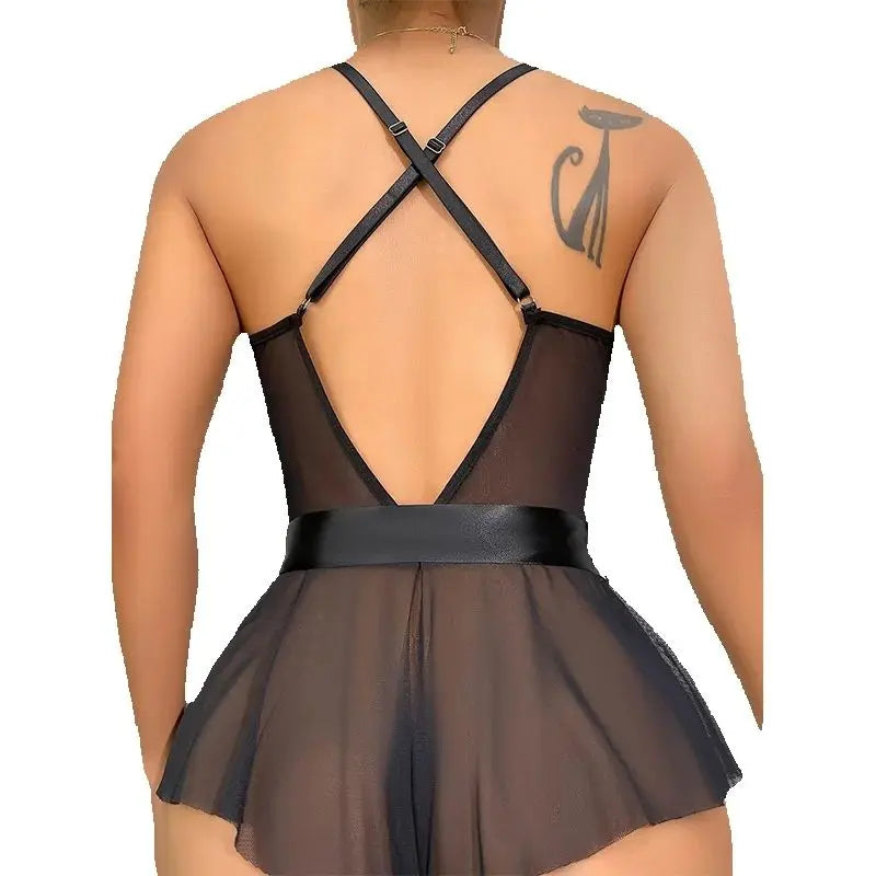 Lingerie Sexy Hot Woman Lace Babydoll Chemise Dress Erotic Underwear Set Lenceria Sexi Porno Costumes Sleepwear Exotic Apparel