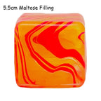 Rainbow Marbled Squishy Cube — Slow-Rise Stress Relief