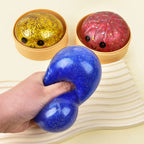 Giant Squishy Dumpling Stress Toy — Soft TPR with Bamboo Steamer