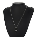 Cross Necklace Silver and Gold