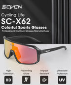 Photochromic Cycling Sunglasses — UV400 Protection, TR-90 Frame, Unisex Sports Eyewear