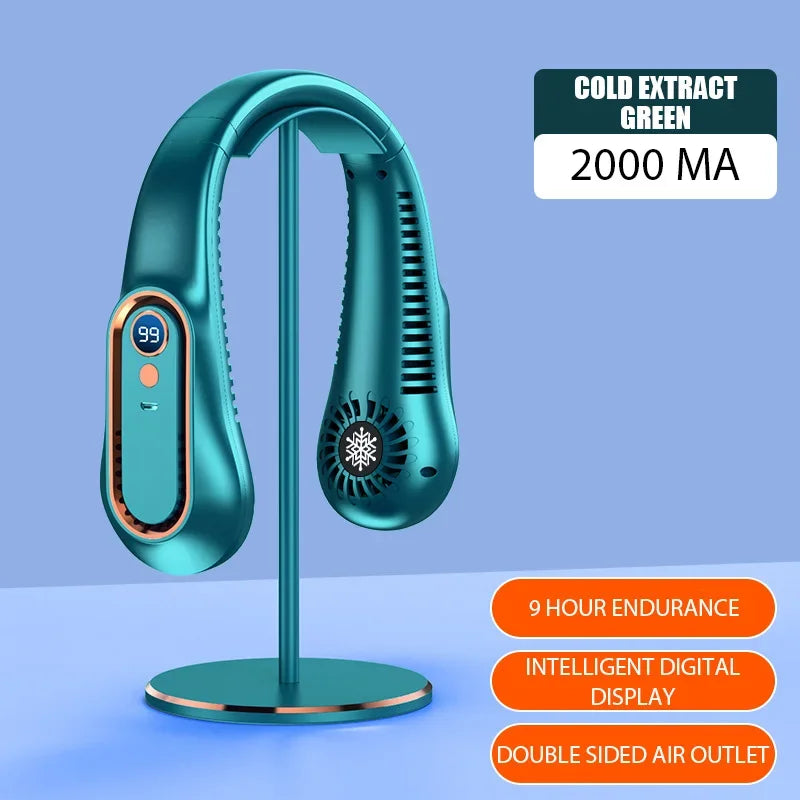 Hanging Neck Fan Digital Display