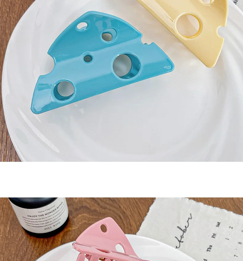 Women's Claw Hair Clips Cute Cheese Hair Accessories