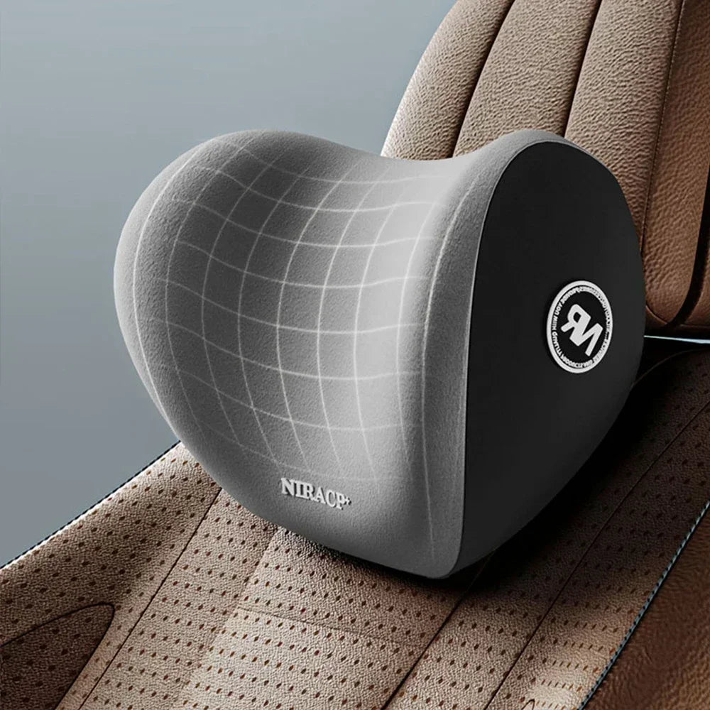 Ergonomic Memory Foam Car Seat & Lumbar Cushion Set