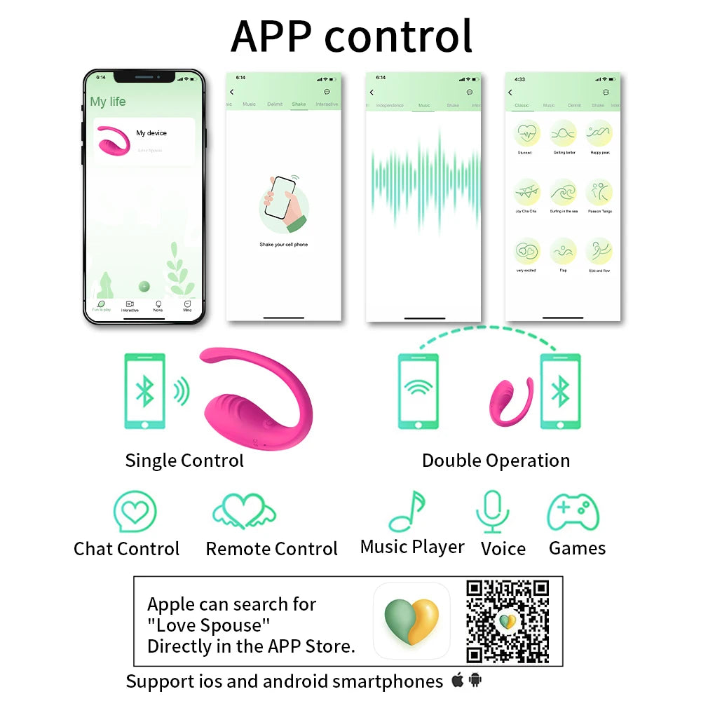 APP Controlled Vibrators
