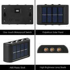 Outdoor Solar LED Wall Light – Waterproof