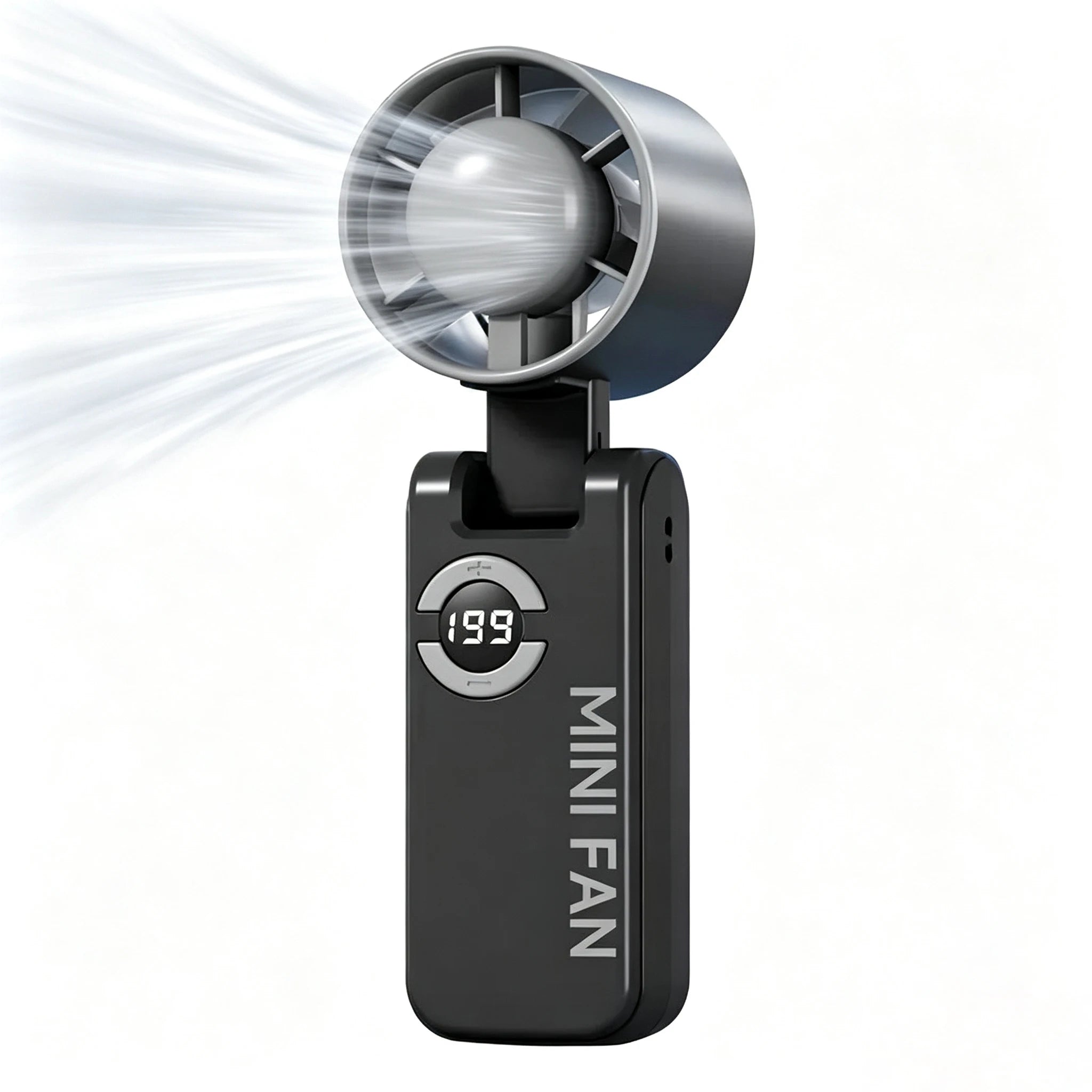 Mini Bladeless Handheld Fan | 120 Wind Speeds | USB Rechargeable Eyelash Fan