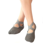 Women's Non-Slip Yoga & Pilates Grip Socks – Cotton Anti-Slip Barre Socks