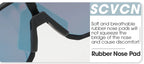 Photochromic Cycling Sunglasses — UV400 Protection, TR-90 Frame, Unisex Sports Eyewear