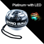 LED Gyro Wrist Power Ball — Auto-Start Arm & Grip Strength Trainer