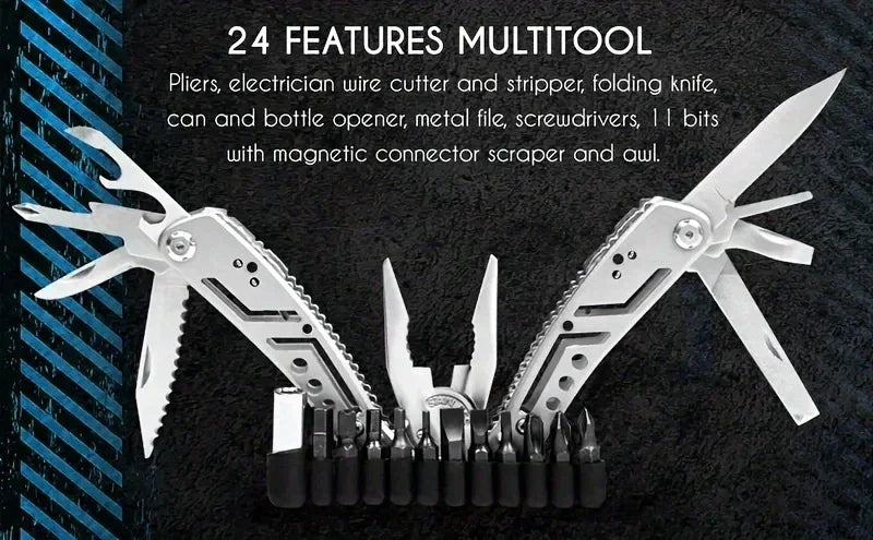 24-in-1 Multitool – Compact Multi-Function Tool